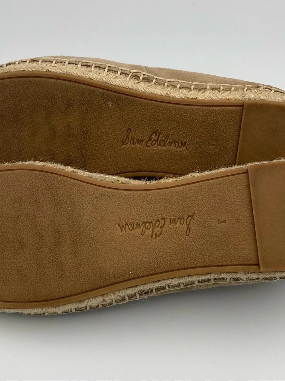 Sam Edelman Tan Suede Espadrille Slip-Ons